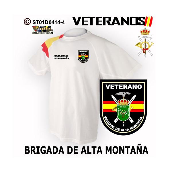 Camiseta Veterano Brigada de Alta Montaña - Cazadores de Montaña - Imagen 3
