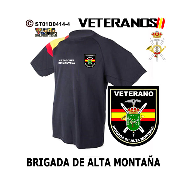 Camiseta Veterano Brigada de Alta Montaña - Cazadores de Montaña