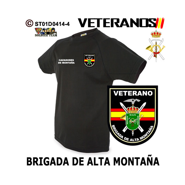 Camiseta Veterano Brigada de Alta Montaña - Cazadores de Montaña - Imagen 4