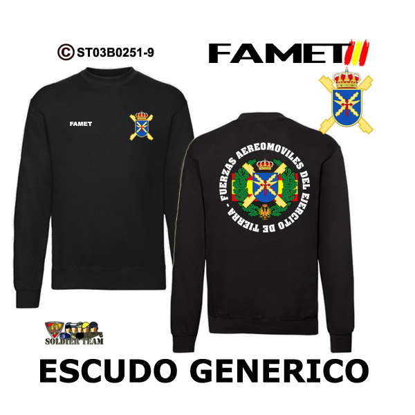 Sudadera-ES FAMET Escudo Genérico