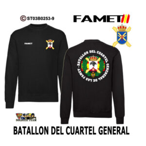 Sudadera-ES FAMET Batallón del Cuartel General
