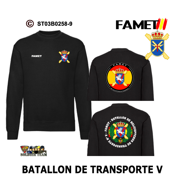 Sudadera-ES Batallón de Transporte V – FAMET