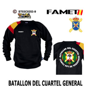 Sudadera-BanderaES FAMET Batallón del Cuartel General