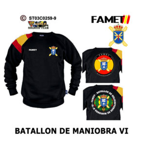 Sudadera-BanderaES FAMET Batallón de Maniobra VI