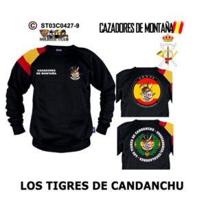 Sudadera-BanderaES EMMOE Los Tigres de Candanchú – Cazadores de Montaña