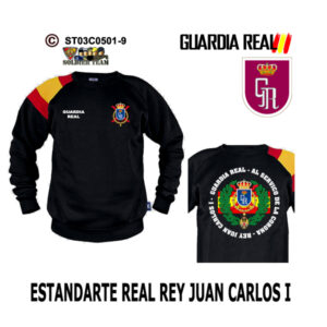 Sudadera-BanderaES Rey Juan Carlos I Guardia Real