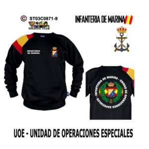 Sudadera-BanderaES UOE Unidad de Operaciones Especiales Infantería de Marina