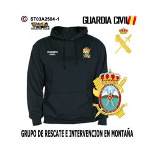 Sudadera-capucha Grupo de Rescate e Intervención en Montaña Guardia Civil