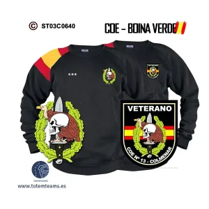 Sudadera-bandera COE 13 Colmenar Viejo – Boina Verde