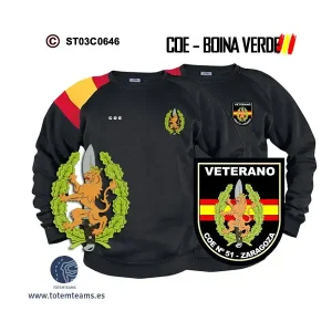 Sudadera-bandera COE 51 Zaragoza – Boina Verde