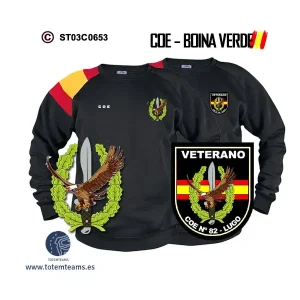 Sudadera-bandera COE 82 Lugo – Boina Verde