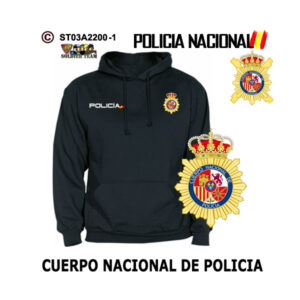 Sudadera-capucha Policía Nacional Escudo Genérico
