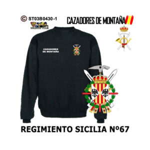 Sudadera-clásica Regimiento Sicilia Nº67 – Cazadores de Montaña