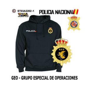 Sudadera-capucha GEO Grupo Especial de Operaciones Policía Nacional