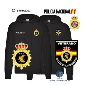 Sudadera-capucha GEO Grupo Especial de Operaciones Policía Nacional