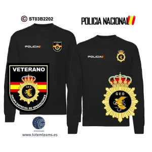 Sudadera-clásica GEO Grupo Especial de Operaciones Policía Nacional
