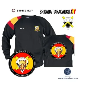 Sudadera-BanderaES Regimiento Nápoles Nº4 BRIPAC - Imagen 3