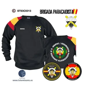 Sudadera-BanderaES Regimiento Zaragoza Nº5 BRIPAC