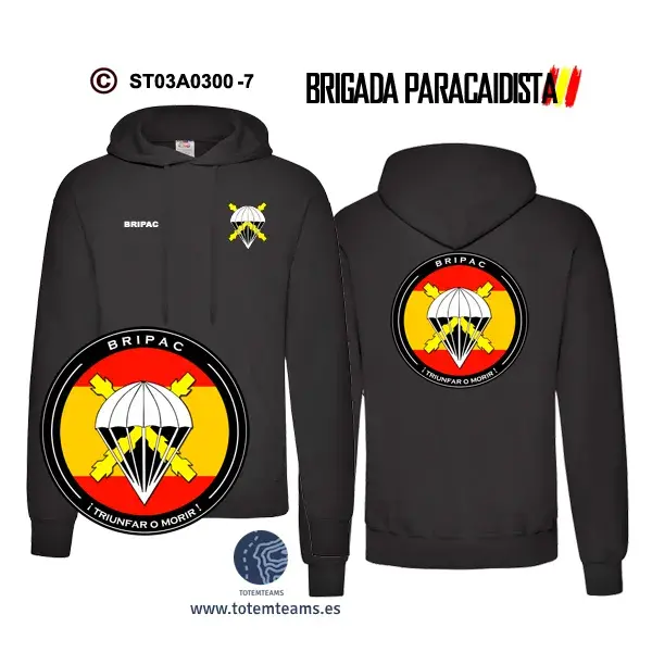 Sudadera-capuchaES BRIPAC – Escudo Genérico - Imagen 4