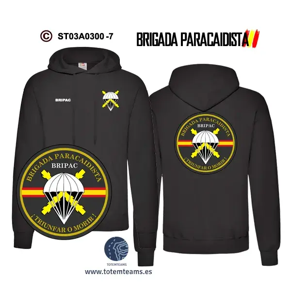 Sudadera-capuchaES BRIPAC – Escudo Genérico - Imagen 3