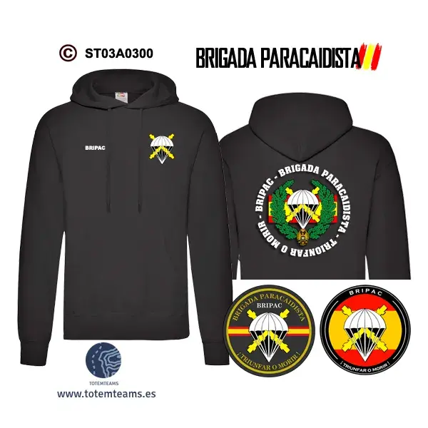 Sudadera-capuchaES BRIPAC – Escudo Genérico