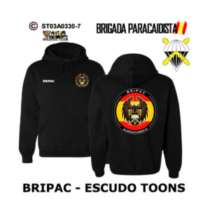 Sudadera-capuchaES BRIPAC Escudo Toons