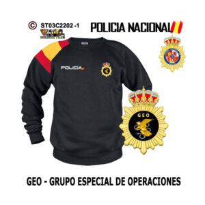 Sudadera-bandera GEO Grupo Especial de Operaciones Policía Nacional