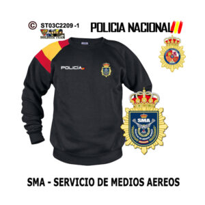 Sudadera-bandera SMA Servicio de Medios Aéreos Policía Nacional