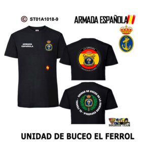 Camiseta-ES Unidad de Buceo El Ferrol Armada Española