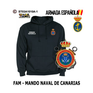 Sudadera-capucha Mando Naval de Canarias FAM Armada Española