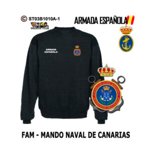 Sudadera-clásica Mando Naval de Canarias FAM Armada Española