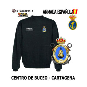 Sudadera-clásica Centro de Buceo Cartagena Armada Española