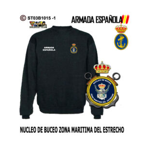 Sudadera-clásica Núcleo de Buceo Zona Marítima del Estrecho Armada Española