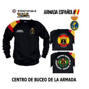 Sudadera-BanderaES Centro de Buceo de la Armada Española