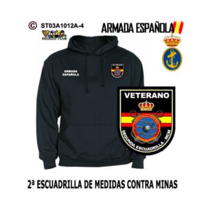 Sudadera-capucha Veterano 2ª Escuadrilla de Medidas Contra Minas - Armada Española