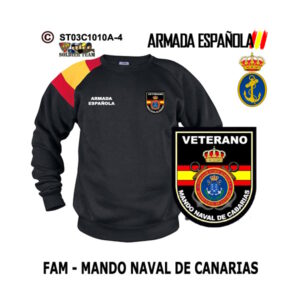 Sudadera-bandera Veterano Mando Naval de Canarias FAM Armada Española