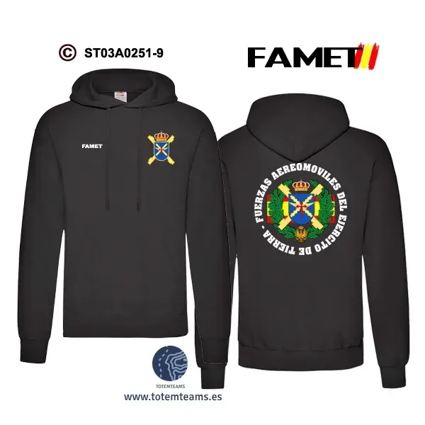 Sudadera-capuchaES FAMET Escudo Genérico - Imagen 2