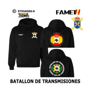 Sudadera-capuchaES FAMET Batallón de Trasmisiones