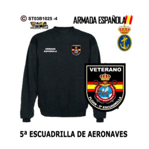 Sudadera-clásica Veterano 5ª Escuadrilla de Aeronaves Armada Española