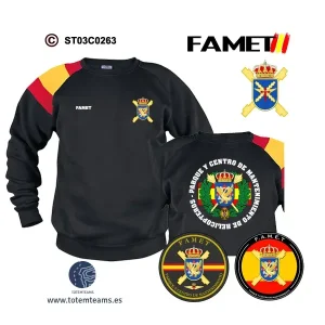 Sudadera-BanderaES FAMET Parque y Centro de Mantenimiento