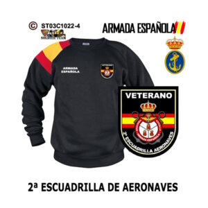 Sudadera-bandera Veterano 2ª Escuadrilla de Aeronaves Armada Española