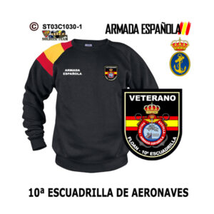 Sudadera-bandera Veterano 10ª Escuadrilla de Aeronaves Armada Española