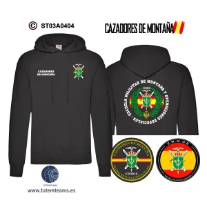 Sudadera-capuchaES EMMOE - Cazadores de Montaña
