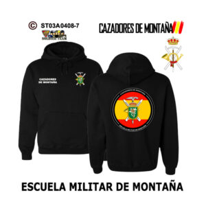 Sudadera-capuchaES Escuela Militar de Montaña – Cazadores de Montaña
