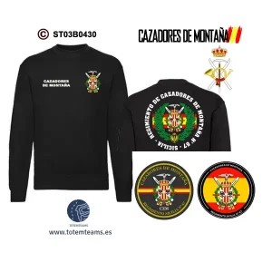 Sudadera-ClásicaES Regimiento Sicilia Nº67 – Cazadores de Montaña