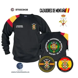 Sudadera-BanderaES Regimiento Sicilia Nº67 – Cazadores de Montaña