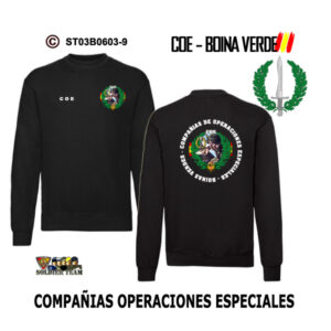 Sudadera-clásicaES COE – Boina Verde – Compañías Operaciones Especiales