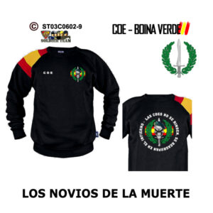 Sudadera-banderaES COE Los Novios de la Muerte – Boina Verde
