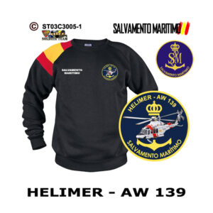 Sudadera-bandera Helimer AW139 Salvamento Marítimo