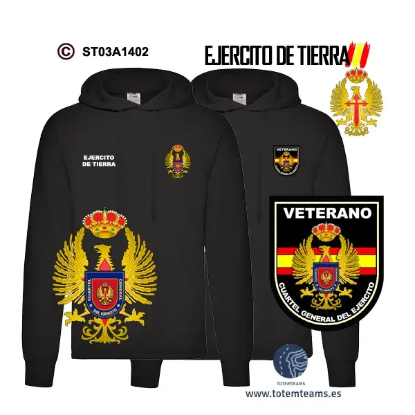 Sudadera-capucha Cuartel General del Ejercito de Tierra